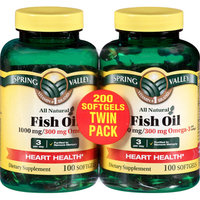 Spring Valley Omega 3 Fish Oil Twin Pack