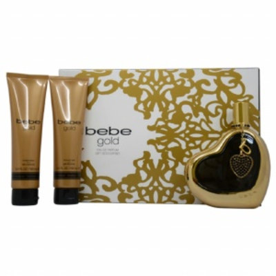 Bebe Gold Gift Set for Women, 4 Piece, 1 set