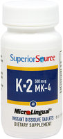 Superior Source Vitamin K2 - 500 mcg - 60 Instant Dissolve Tablets