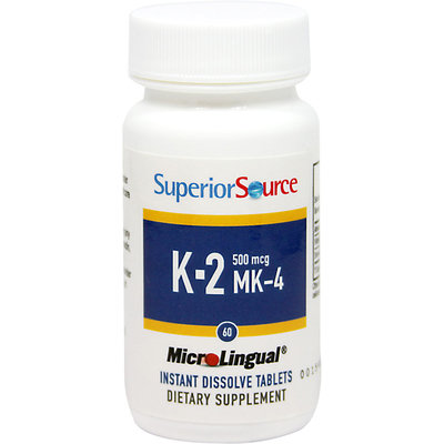 Superior Source Vitamin K2 - 500 mcg - 60 Instant Dissolve Tablets