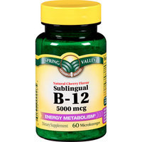 Spring Valley Sublingual B-12 Natural Cherry Flavor Dietary Supplement