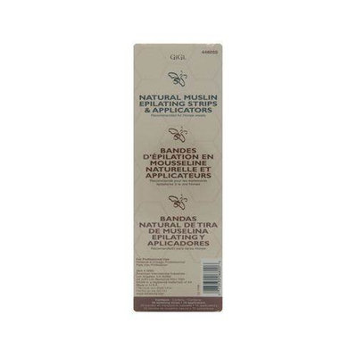 GiGi Natural Muslin Epilating Strips (20) Applicators (10)