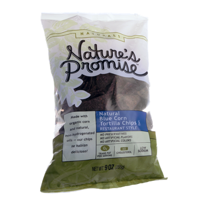 Nature's Promise Naturals Natural Blue Corn Tortilla Chips