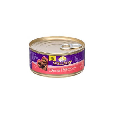 Wellness Cuts Sliced Salmon Can Cat Food 24 Pack