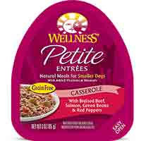Wellness Petite Entrees Casserole Beef, Salmon, Green Beans & Red Peppers Dog Food, 3 oz. Case of 24