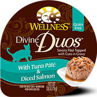 Wellpet Llc Wellpet OM09046 Divine Duos Tuna Pate & Diced Salmon 24-2.8 Oz.