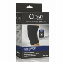 Curad Knee Support Neoprene Pull Over, X-Large, Black, 1 ea
