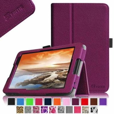 Fintie Lenovo IdeaTab A8-50 8-Inch Android Tablet Folio Case - Premium Leather Cover Stand With Stylus Holder, Purple