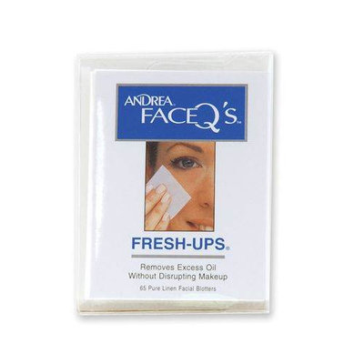 Andrea Face Q's Fresh-Ups Linen Facial Blotters (65 Count)