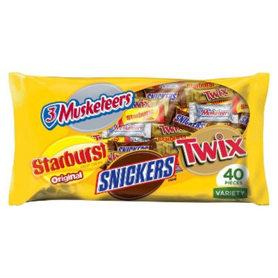 Mars 3Musketeers, Starburst, Snickers, Twix Fun Size Variety Bag