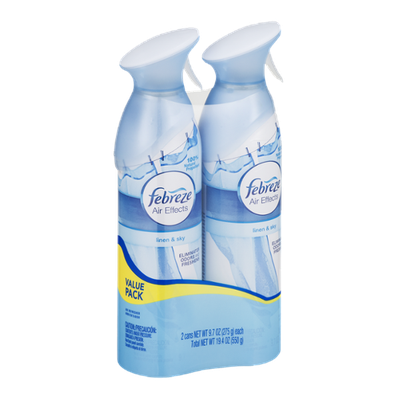 Febreze Air Effects Air Freshener Linen & Sky - 2 CT