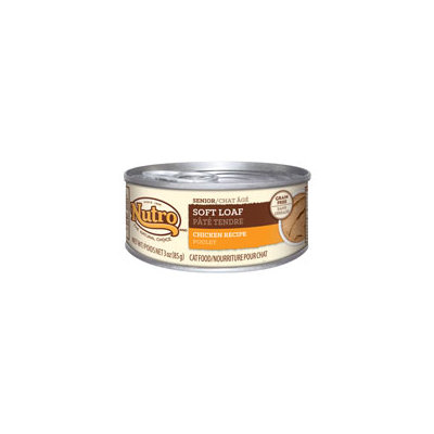 Nutro Natural Choice Soft Loaf Chicken Senior Recipe Canned Cat Food 24/3-oz cans