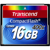 Transcend - Flash memory card - 16 GB - 400x - CompactFlash