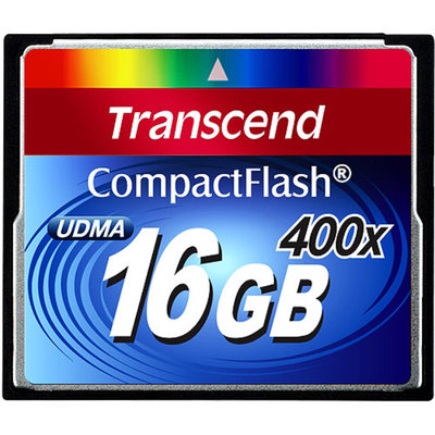 Transcend - Flash memory card - 16 GB - 400x - CompactFlash