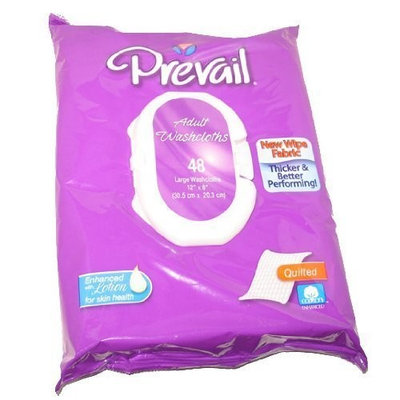 Prevail Quilted Cleansing Wipes, 8 x 12 in., 576 ct (12 packs of 48)