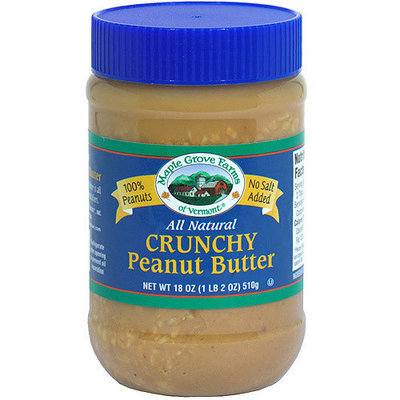 Maple Grove Farms All Natural Crunchy Peanut Butter, 18 oz (Pack of 12)