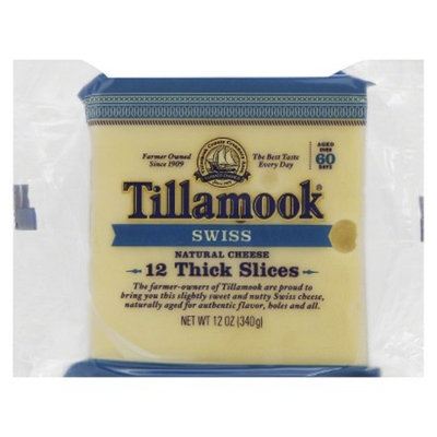 Tillamook Cheese Tillamook Swiss Thick Slices 12 ct