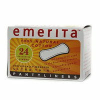 Emerita Natural Cotton Pantiliners Ultra Thin Individually Wrapped