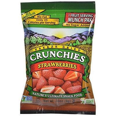 Crunchies Freeze-Dried Fruit Snack, Mixed Fruit, 0.33-Ounce Munch Paks (Pack of 12)