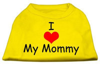 Ahi I Love My Mommy Screen Print Shirts Yellow XXXL (20)