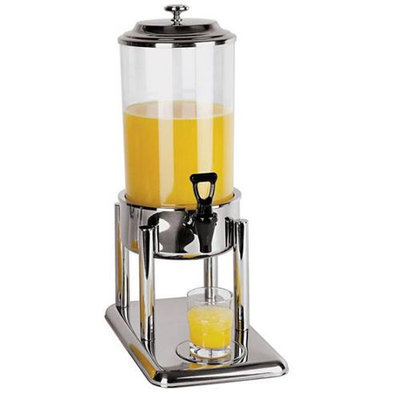 APS 58353-17 7.4 Quart Polypropylene Juice Dispenser L 13.875 x W 8.625 x H 22