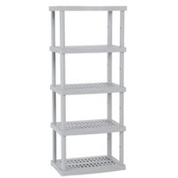 Suncast 5-Shelf Utility Unit - Gray