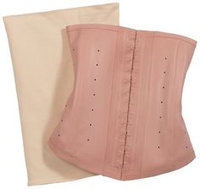 Squeem Shapewear High Compression Latex Waist Cincher Nude Small Pink