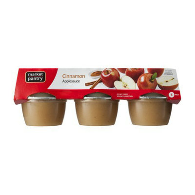 Market Pantry Applesauce Cinnamon 24-oz. 6-pk.