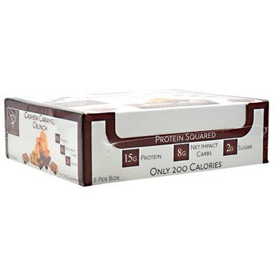 2:1 Protein Bar Protein Squared, Cashew Caramel Crunch, 8 Count