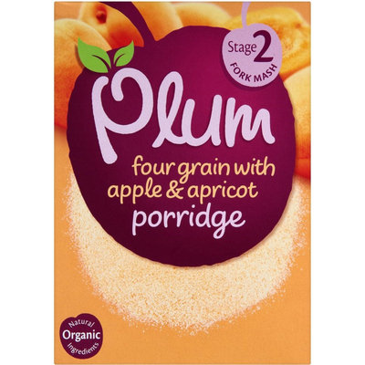 Plum Organics Four Grain With Apple & Apricot Porridge