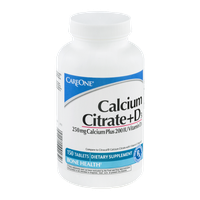 CareOne Calcium Citrate + D3 Dietary Supplement
