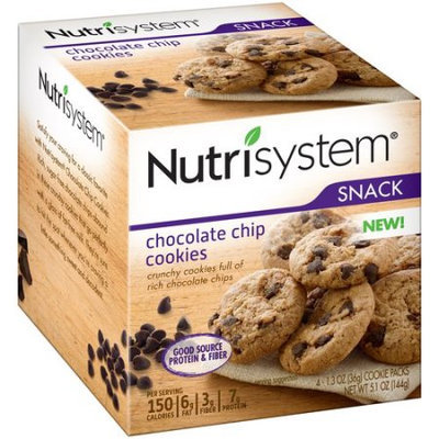 Generic Nutrisystem Chocolate Chip Cookies, 1.3 oz, 4 count, (Pack of 6)