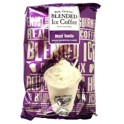 Big Train Decaf Vanilla Latte Blended Ice Coffee Mix - 3.5 lb. Bag