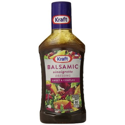 Kraft Salad Dressing Balsamic Vinaigrette Salad Dressing & Marinade, 16 FL OZ (Pack of 6)