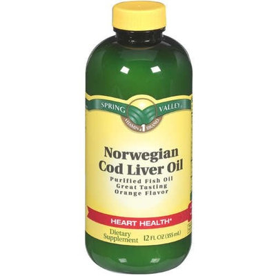 Spring Valley Norwegian Cod Liver Oil, 12oz