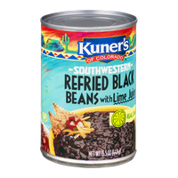 Kuner's of Colorado Southwestern Refried Black Beans with Lime Juice