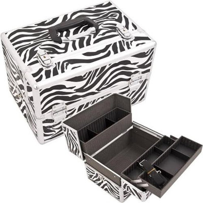Just Case Usa Inc. Justcase SH5005ZBWH Zebra Pro Beauty Case