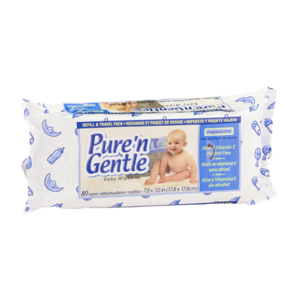 pure n gentle softly scented wipes