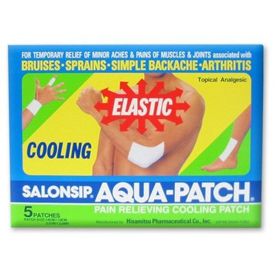 Salonpas SALONSIP Aqua-Patch - Cooling Pain Relief Patches - 5 Patches