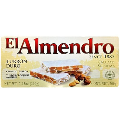 El Almendro Crunchy Almond Turron (Turron Duro) 7.05 Oz (200 G)