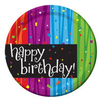 Creative Converting Milestone Celebrations Happy Birthday Dessert Plates