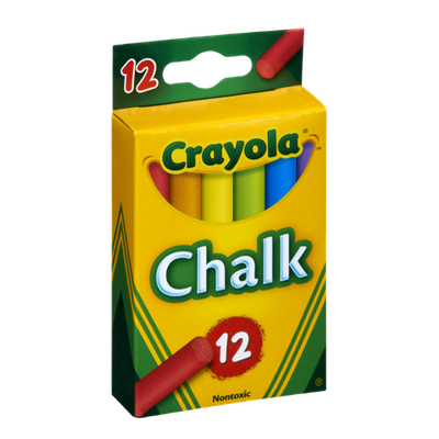 Crayola Colored Chalk Sticks - 12 PK