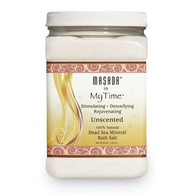 Masada Bath Salts, Naturally Unscented, Dead Sea Mineral, 64 oz (1.814 kg)
