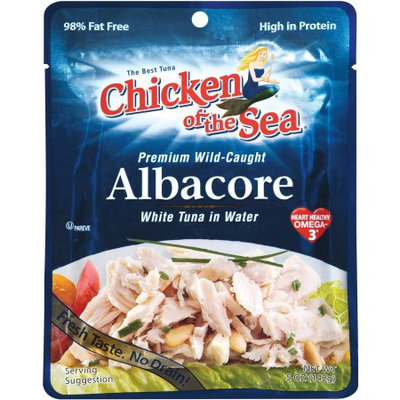 Generic Chicken of the Sea Albacore White Tuna in Water Pouches, 7.1 oz, (Pack of 6)