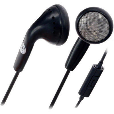 Stereo Earphones with In-Line Mic & Control - White
