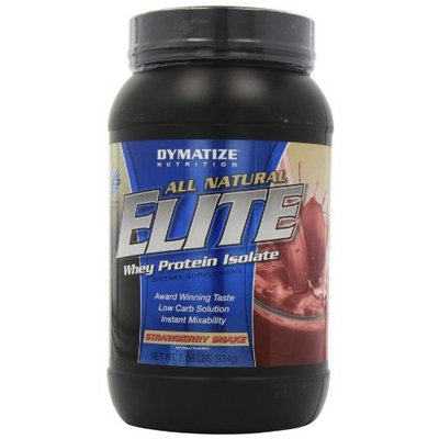 Dymatize Nutrition Elite Natural Protein, Strawberry Shake, 5 Pound
