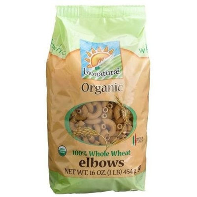 bionaturae Organic Whole Wheat Elbows, 16-Ounce Bags (Pack of 12)