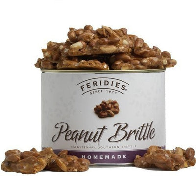 FERIDIES Homemade Peanut Brittle, 16-Ounce Cans (Pack of 2)