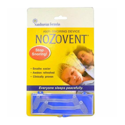 Scandinavian Formulas Nozovent Anti-Snoring Device 2 Pieces