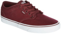 Vans Mens Atwood Maroon Canvas Skate Shoes-9.5,MAROON RED/WHITE